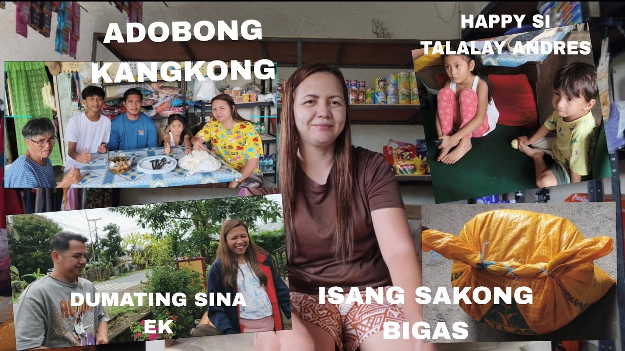 MAY NAGBIGAY NG ISANG SAKONG BIGAS KAY MAMA+BUMISITA SINA EK AT KUYA WHITE MAY DALA PANINDA