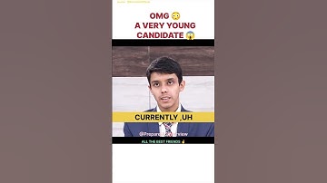 A Very Young Candidate 😱😳l upsc topper l Dhritiraj Mishra l MOCK INTERVIEW