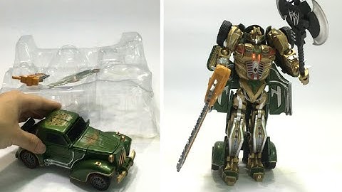 đồ chơi ô tô robot biến hình - lắp ráp robot siêu nhân biến hình