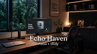 Lofi Study Music ☕ Felt Piano &amp; Rain | Late Night Focus Beats | Echo Haven