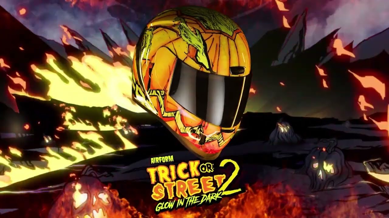 Icon Airform Trick Or Street 2 Glow In The Dark Helmet