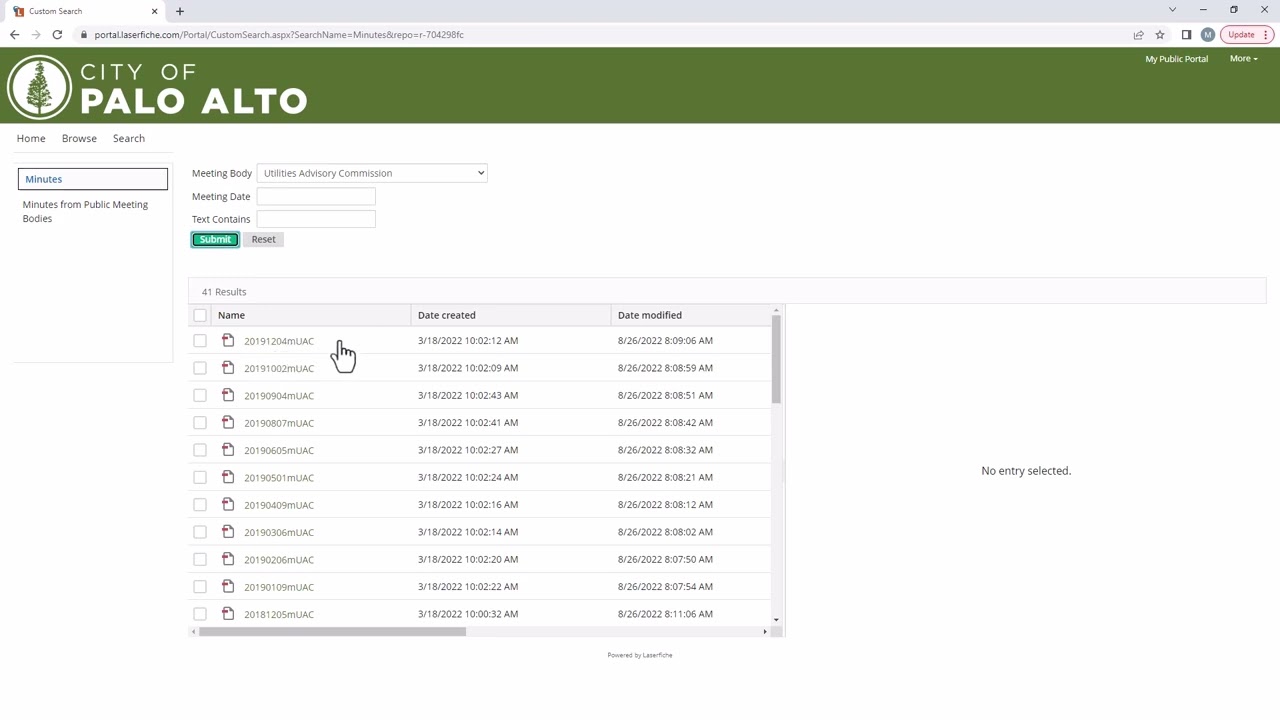 How to Use Laserfiche Records Portal