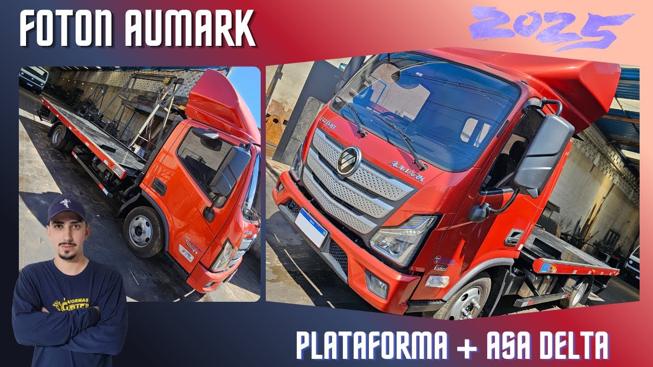 Foton Aumark 2025 REVOLUCIONADO com Plataforma de 5,5m + Asa Delta!
