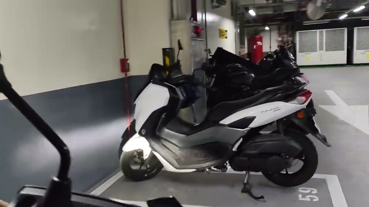 松山車站東區機車收費停車場 （出入口位於中坡北路&市民大道路口）停車動線 Songshan Station East Area Parking Lot #饒河夜市 #停車場 #松山車站 #松山區 