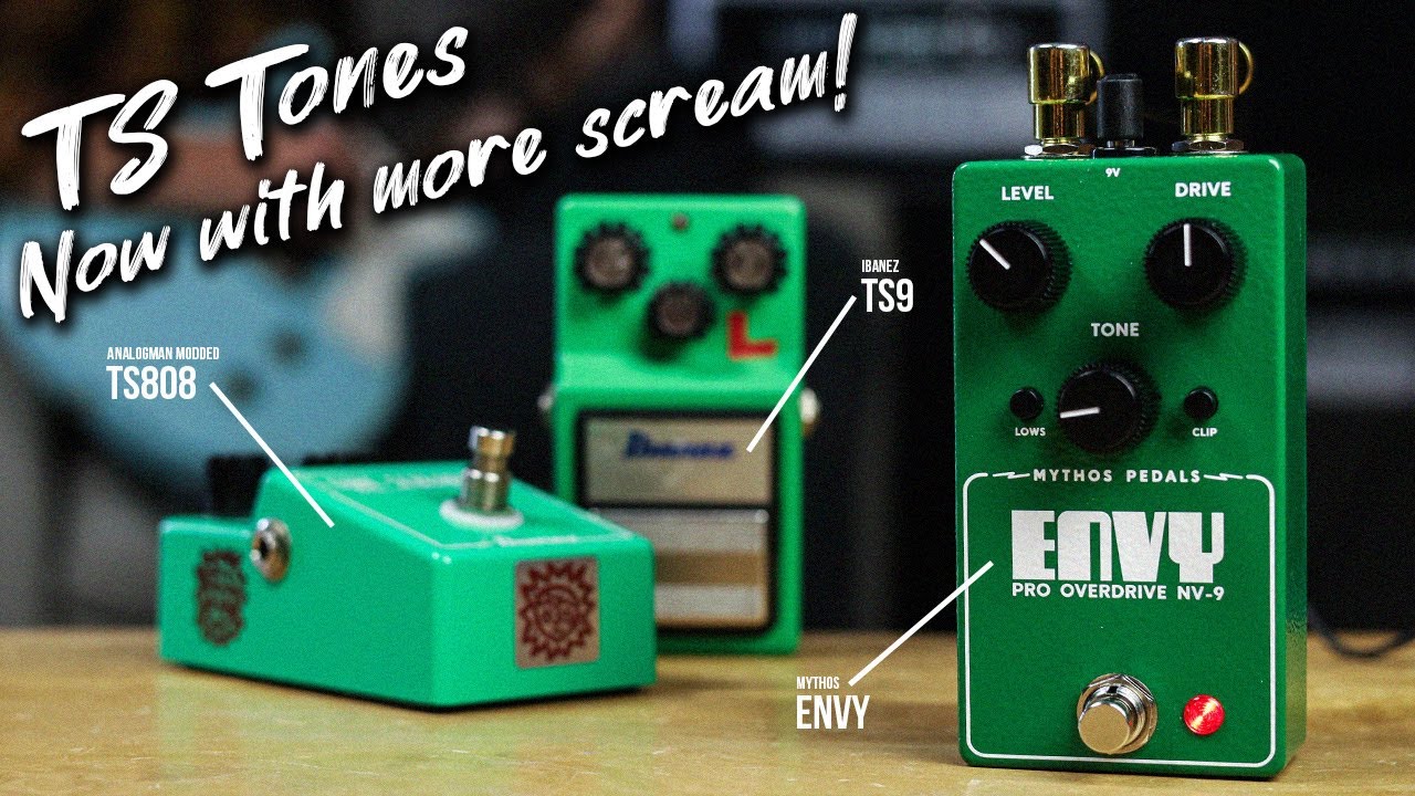 Mythos Envy Overdrive Demo & Shootout | Envy vs TS9 vs TS808 Tube Screamer