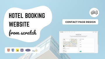 04 - Hotel Booking Website using PHP and MySQL | Contact us page design