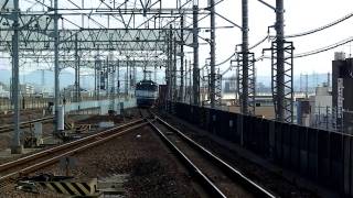 EF65-1086（赤プレ）　5087レ、岐阜を通過。