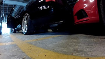 Audi S8 D2 V8 4.2 custom exhaust without end muffler - cold start