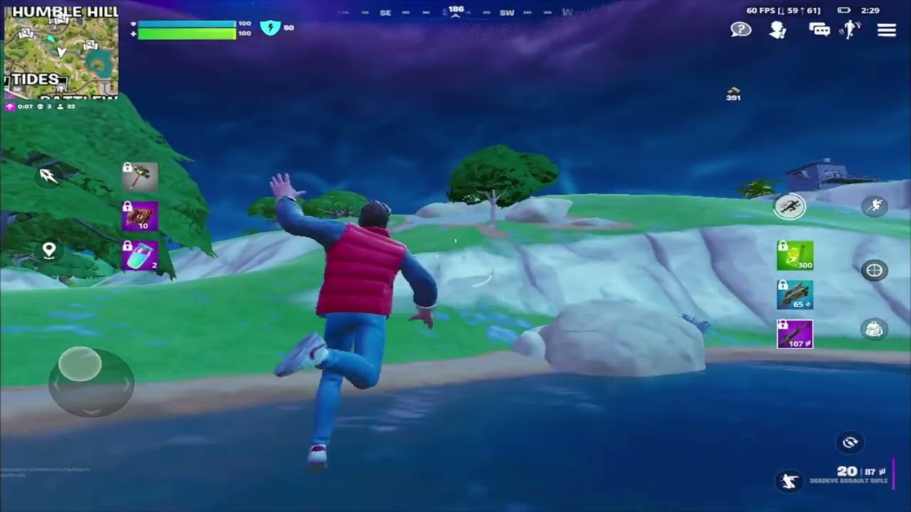 Fortnite on iPad A16 (Chapter 7 Season 1) 