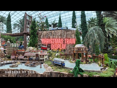Christmas Train Display at Gardens By The Bay in 4K