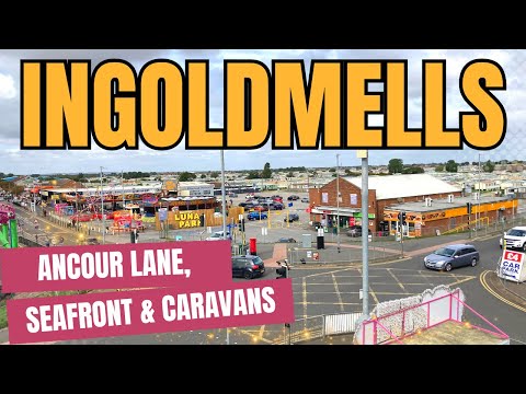Ingoldmells: Anchor Lane | Promenade & Caravans | Skegness | Walking Tour *Low Season*