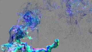 Particle trail in Houdini.