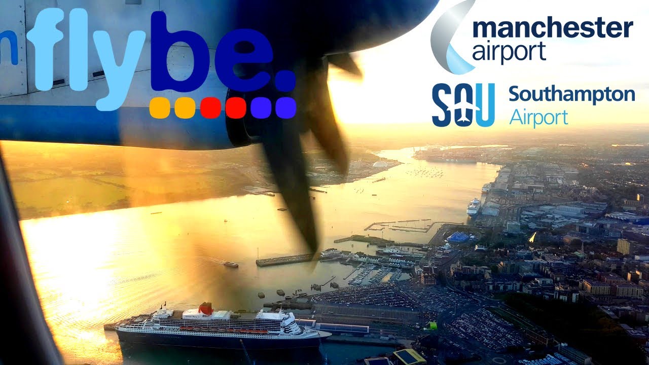 Flybe Dash 8 Q400 G-JECL I Manchester MAN ✈ Southampton SOU I *Full Flight*