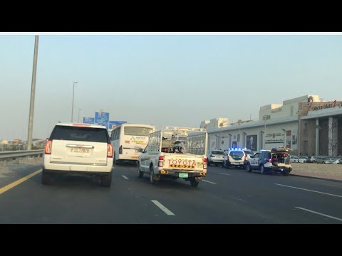 Ras Al Khor to International City Dubai | Road accident on the way