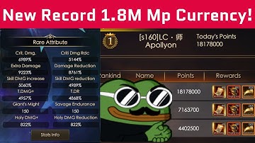1.8 Million Currency - Monster Pit Boosting - Legacy of Discord - Apollyon