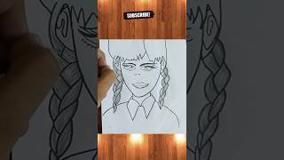 How to Draw Wednesday Addams |Drawing Tutorial (step by step) || Netflix Wednesday@AmaraArt266