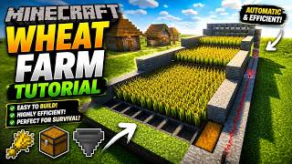 Easy Wheat Farm for Beginners - Minecraft