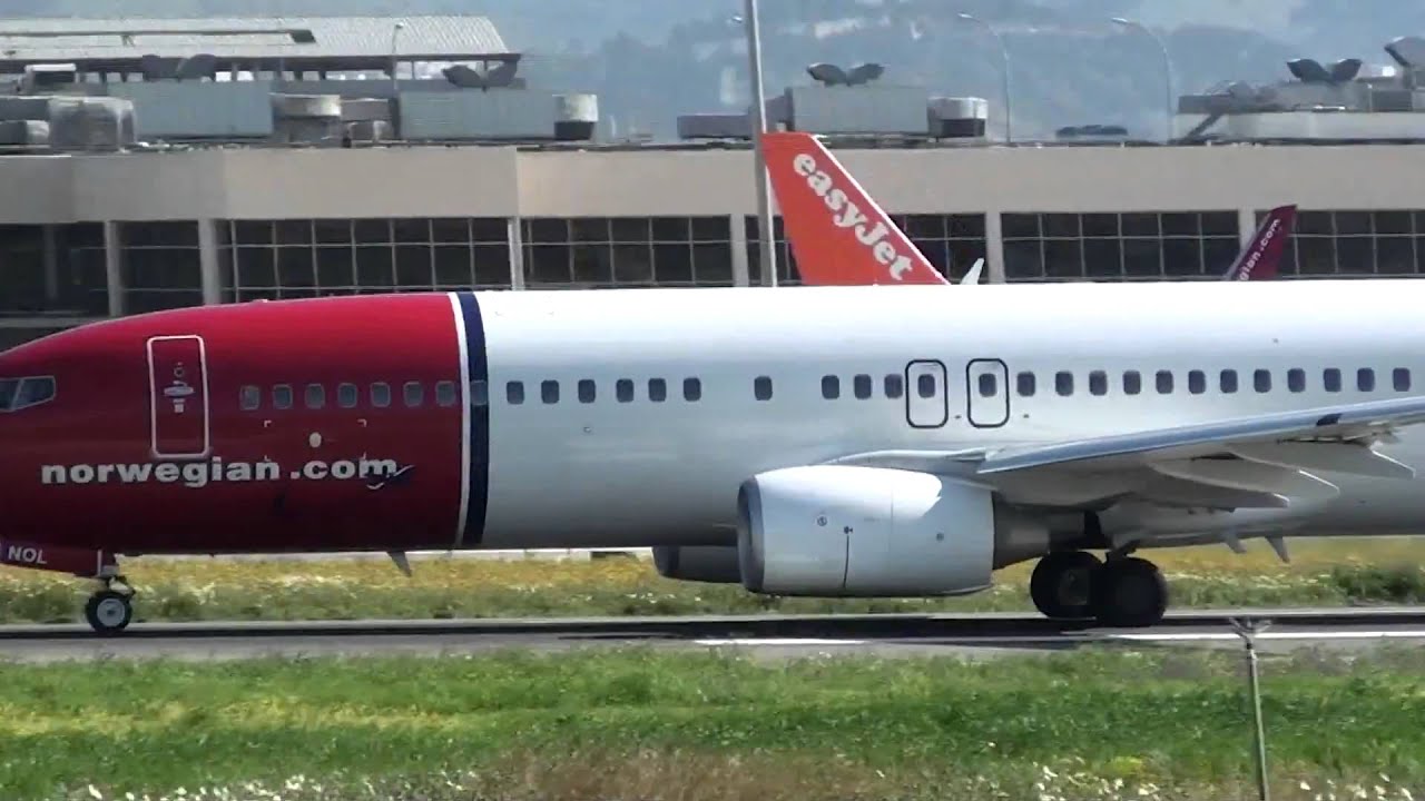Norwegian Boeing 737-800 LN-NOL Take Off Malaga AGP Special Livery Boeing 6000