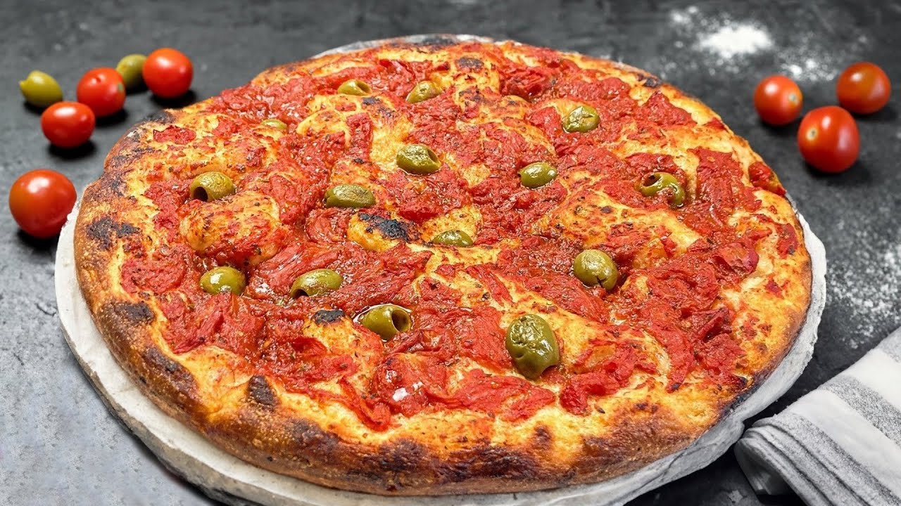 FOCACCIA PUGLIESE Senza Impastare - Ricetta Facile e Veloce!