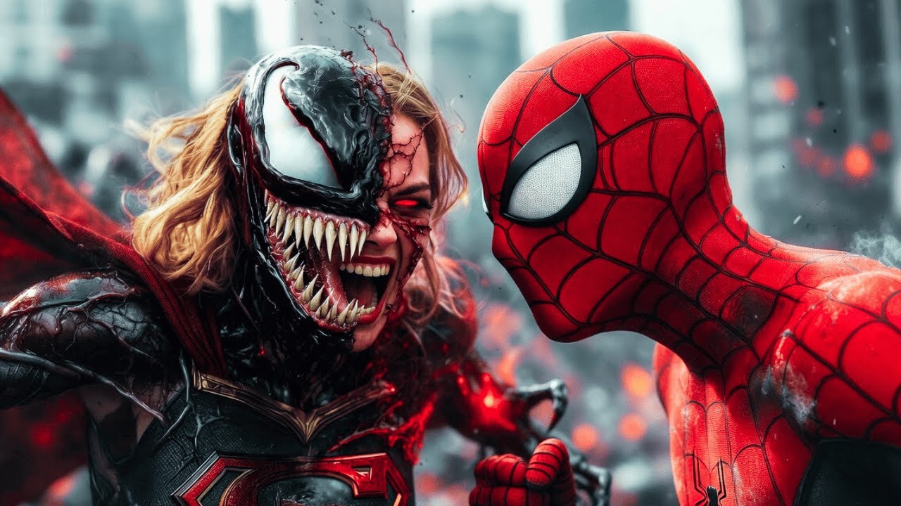 THE SYMBIOTE ESCAPES! SPIDER-MAN SAVES SUPERGIRL from VENOM'S DARK POWER! 