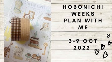 Hobonichi weeks ||  3-9 October 2022 || plan with me || Functional