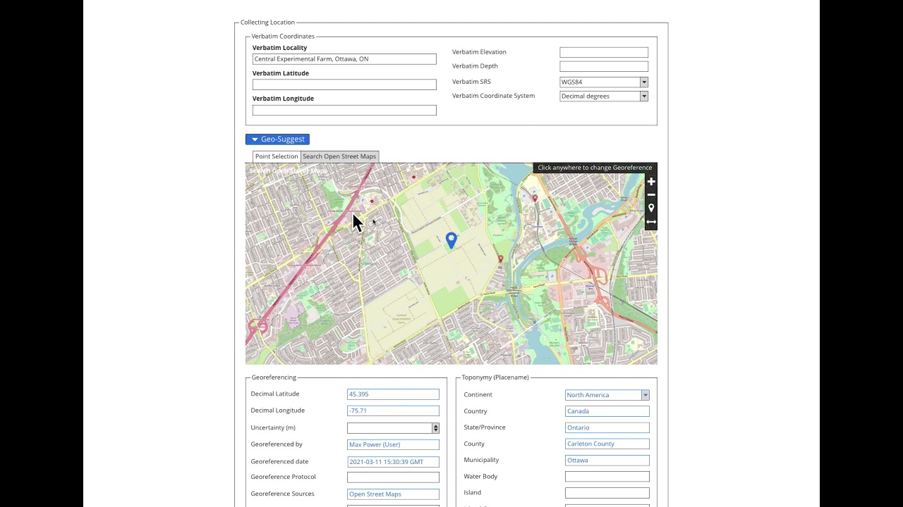 Demo - Georeferencing & Toponymy (United UX)