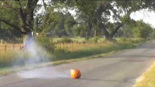Blowing Up A Pumpkin - Happy Halloween
