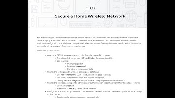 CompTIA TESTOUT PC PRO LAB 11.5.11 Secure a Home Wireless Network.