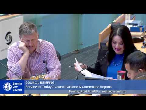 Seattle City Council Briefing 4/29/19 seattle city pass
