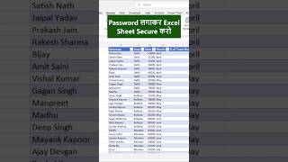 अब कोई Excel Data Edit नहीं कर पाएगा 🔒 #excel #ytshorts