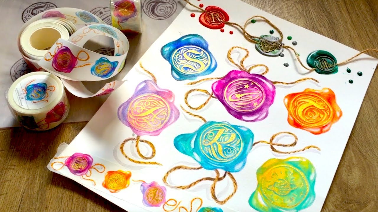 Wax Seal Washi Tape behind the scenes YouTube