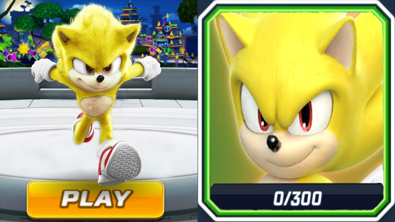 Unlocking sonic. Sonic Forces Speed Battle super Sonic. Super Sonic movie.