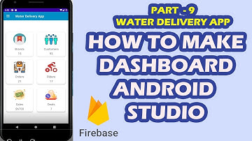 Water Delivery Android App - 09 - How to Make Modern Material Dashboard UI in Android Studio