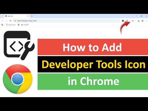 How to Add Developer Tools Icon in Chrome?