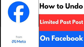 How to Undo Limited Past Post on Facebook | How to Stop Facebook Limited Past Post |