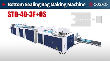 【COSMO】Fully Automatic 3 Fold T-Shirt & Bottom seal Bag Making Machine with Oscillate Feeding System