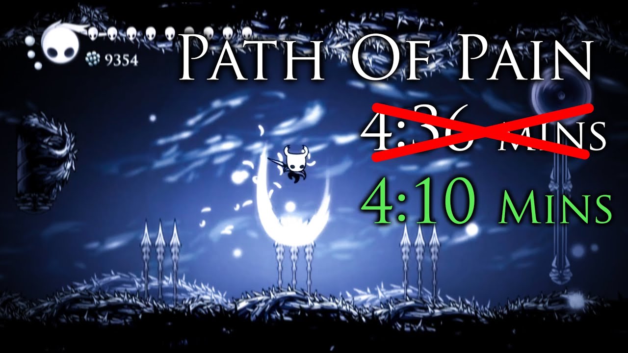 [Hollow Knight] Path of Pain 4:10.42 SpeedRun - YouTube