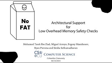 No-FAT: Architectural Support for Low Overhead Memory Safety Checks - ISCA 2021