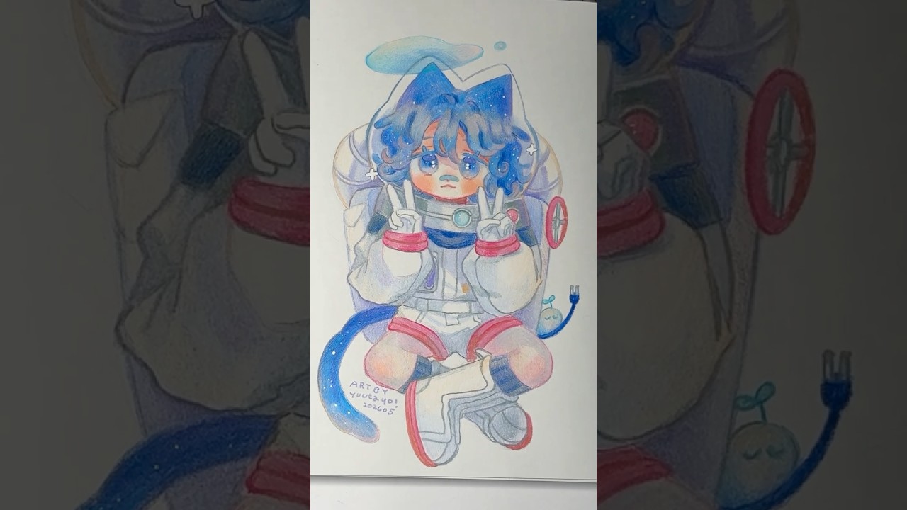 woomer色鉛筆レビュー✍🏻塗ったよ〜！