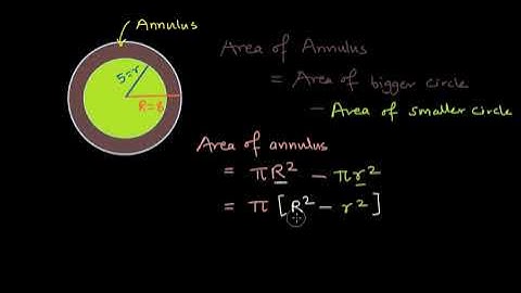 Area of Circular Annulus | Mensuration | Odiya Geometry Class X | Khan Academy