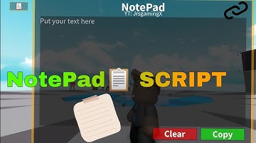 Notepad📋 "SCRIPT" Roblox 2024! NEW. (JrsgamingX)
