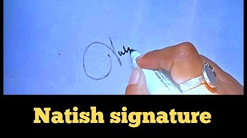 How to write a nice sign| Nitish name signature