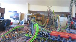 K'nex Roller Coaster - The Magneto Effect - Test 3