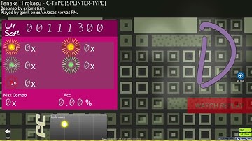 Day 613 of C-TYPE until slideracc is optional in osu! lazer