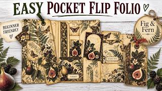 Make This Easy Pocket Flip Folio! | Junk Journal Tutorial News