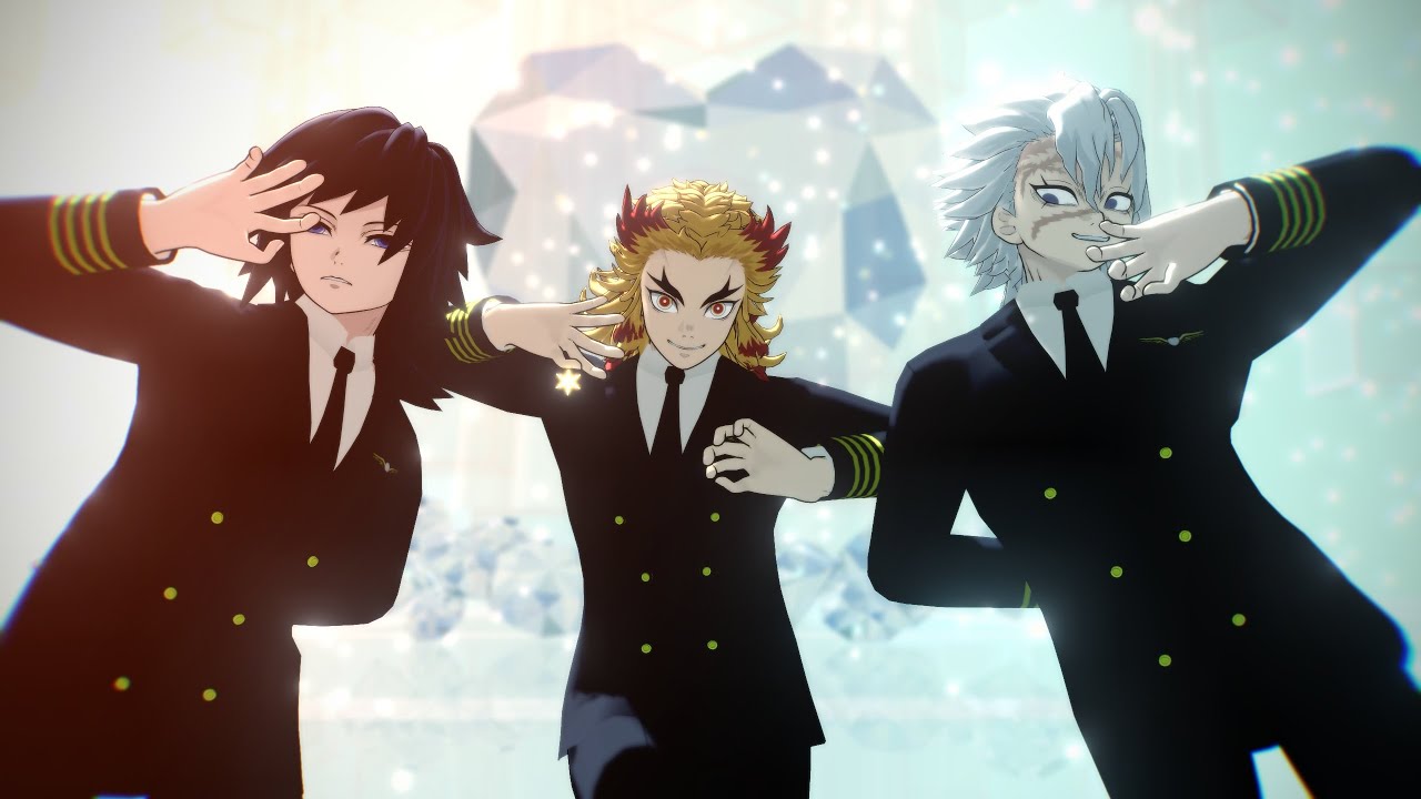 【鬼滅のMMD】jewel【煉獄機長・冨岡機長・不死川機長】