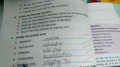 Windows 7 Accessories | Grade 5