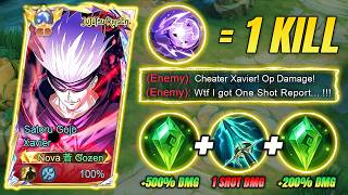 GLOBAL XAVIER ONE HIT BUILD! 200% DAMAGE HACK😱 (MUST TRY) | XAVIER BUILD AND EMBLEM 2026 | MLBB