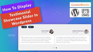 how to display testimonial showcase slider in wordpress