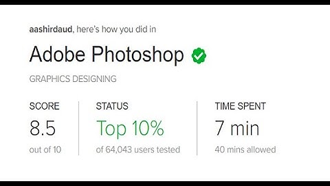 Fiverr Adobe Photoshop Skill Test in 2020 | Questions and Answers Score 8.5/10 | Be among top 10%